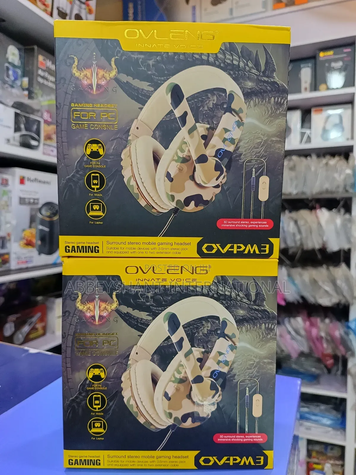Gamers Microphone Gaming Headphones/Ovleng Gaming Headphones