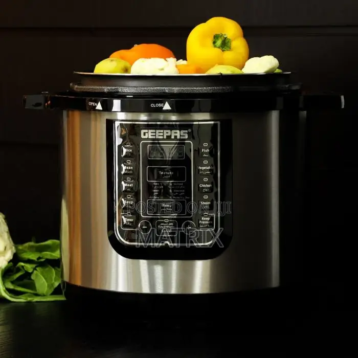 Geepas8l Digital Multi Cooker, Electric Pressure Cooker, 14 Programs