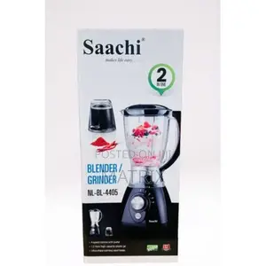 Saachi 2-in-1 Double Jar Blender 1.5 Litres Nl-Bl-4405 – Black