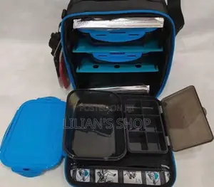 Six Pack Fitness Blue / Black Lunch Bag