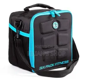 Six Pack Fitness Blue / Black Lunch Bag
