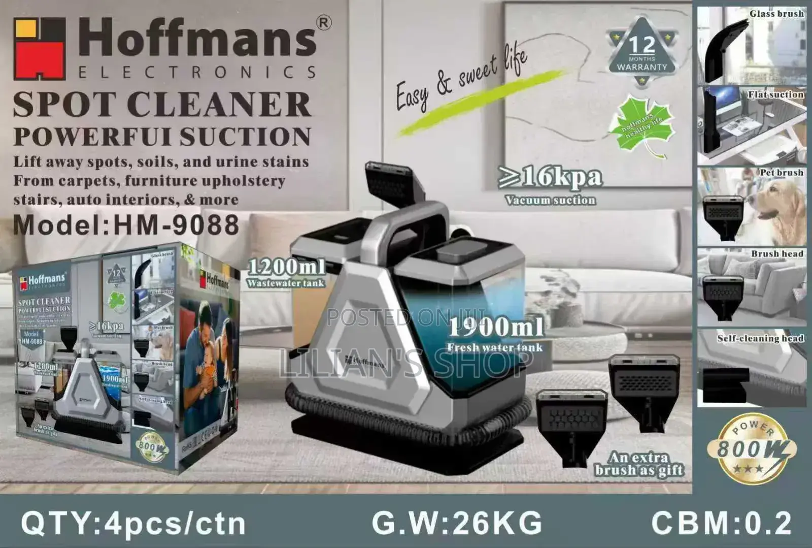 Hoffmans Hm-9088 Spot Cleaner