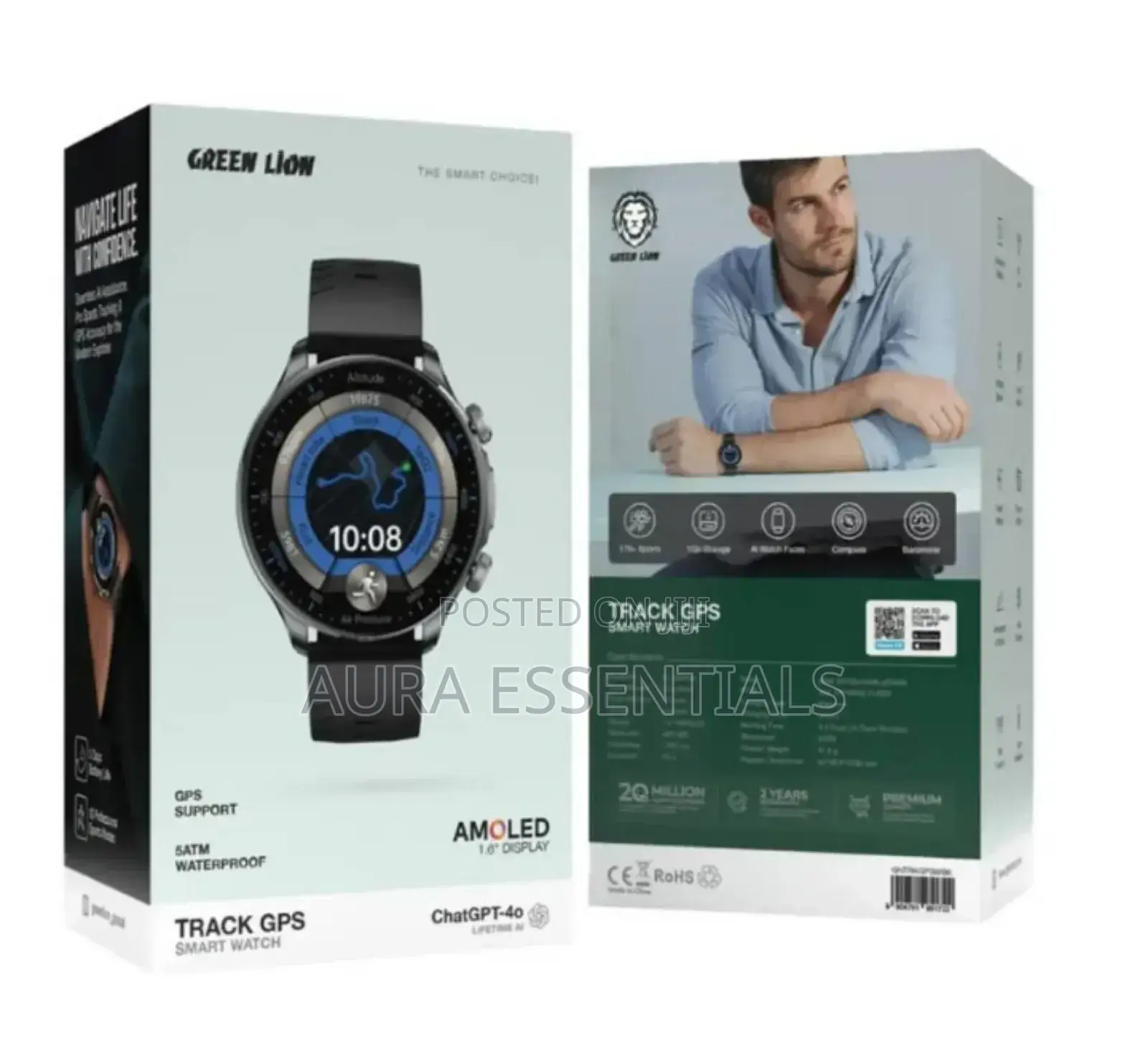 Green Lion Track GPS Smart Watch.