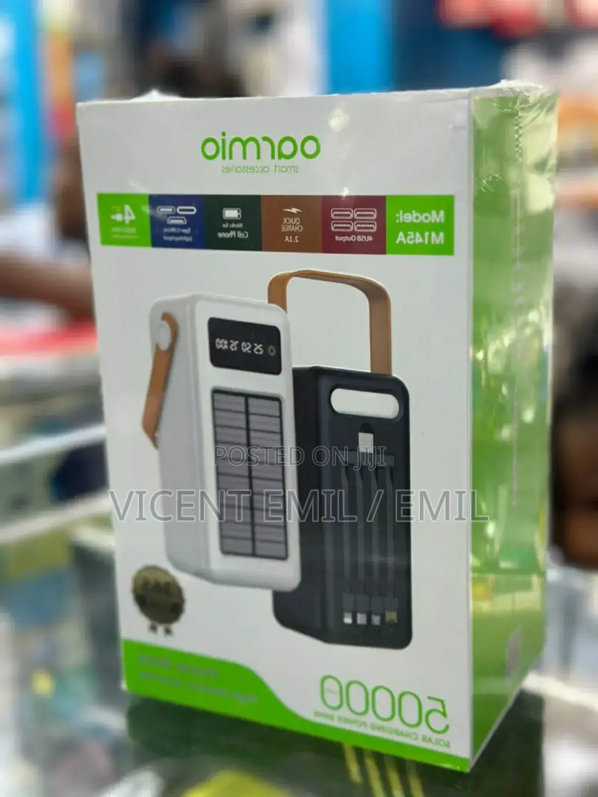 Oarmio Solar Power Bank 50000mah