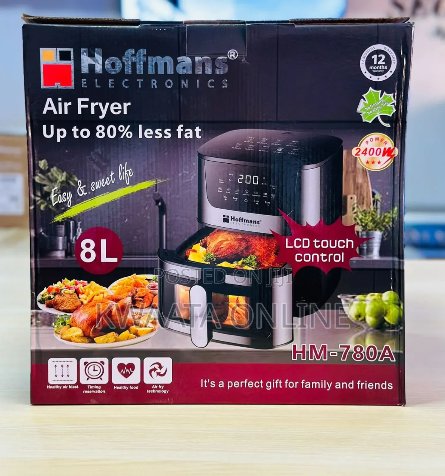 8l Hoffmans Digital Electric Airfryer Hm780a