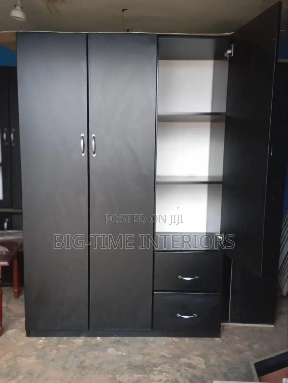 Elegant Black Wardrobe