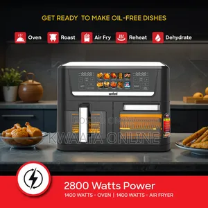 14l Sanford 2-in-1 Air Fryer Oven, 10 Presets Dual Led Touch Control
