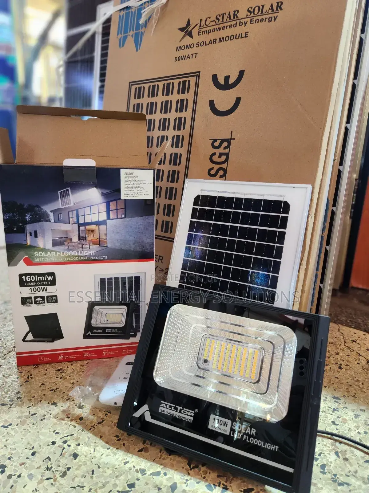 100w Solar Flood Light