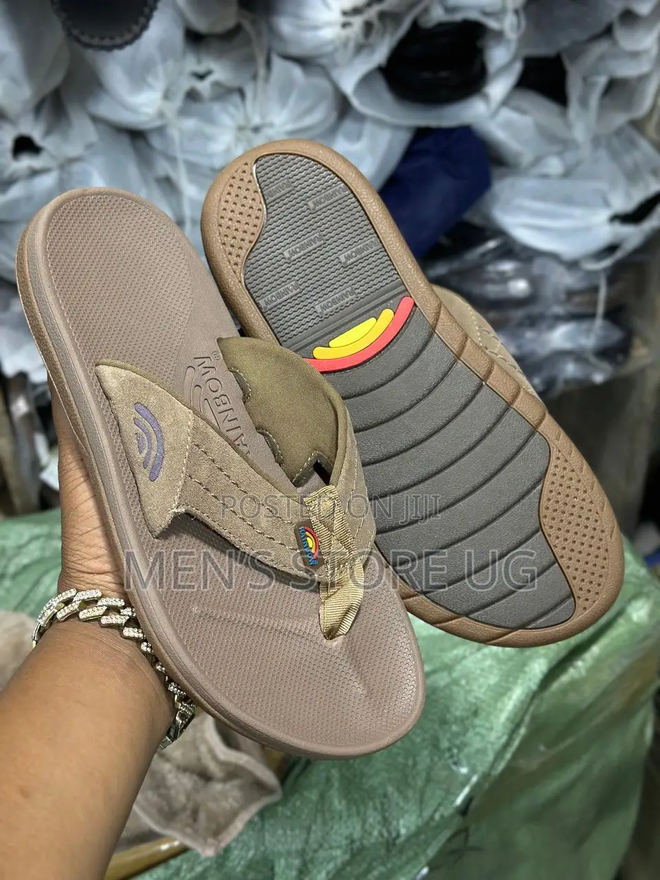 Rainbow 🌈 Classic Men’S Genuine Rubber Sandals