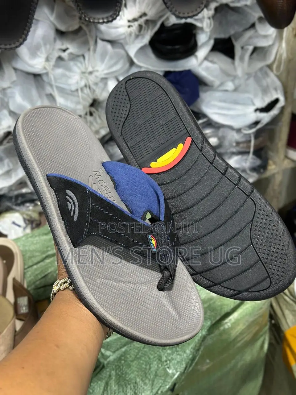 Rainbow 🌈 Classic Men’S Genuine Rubber Sandals