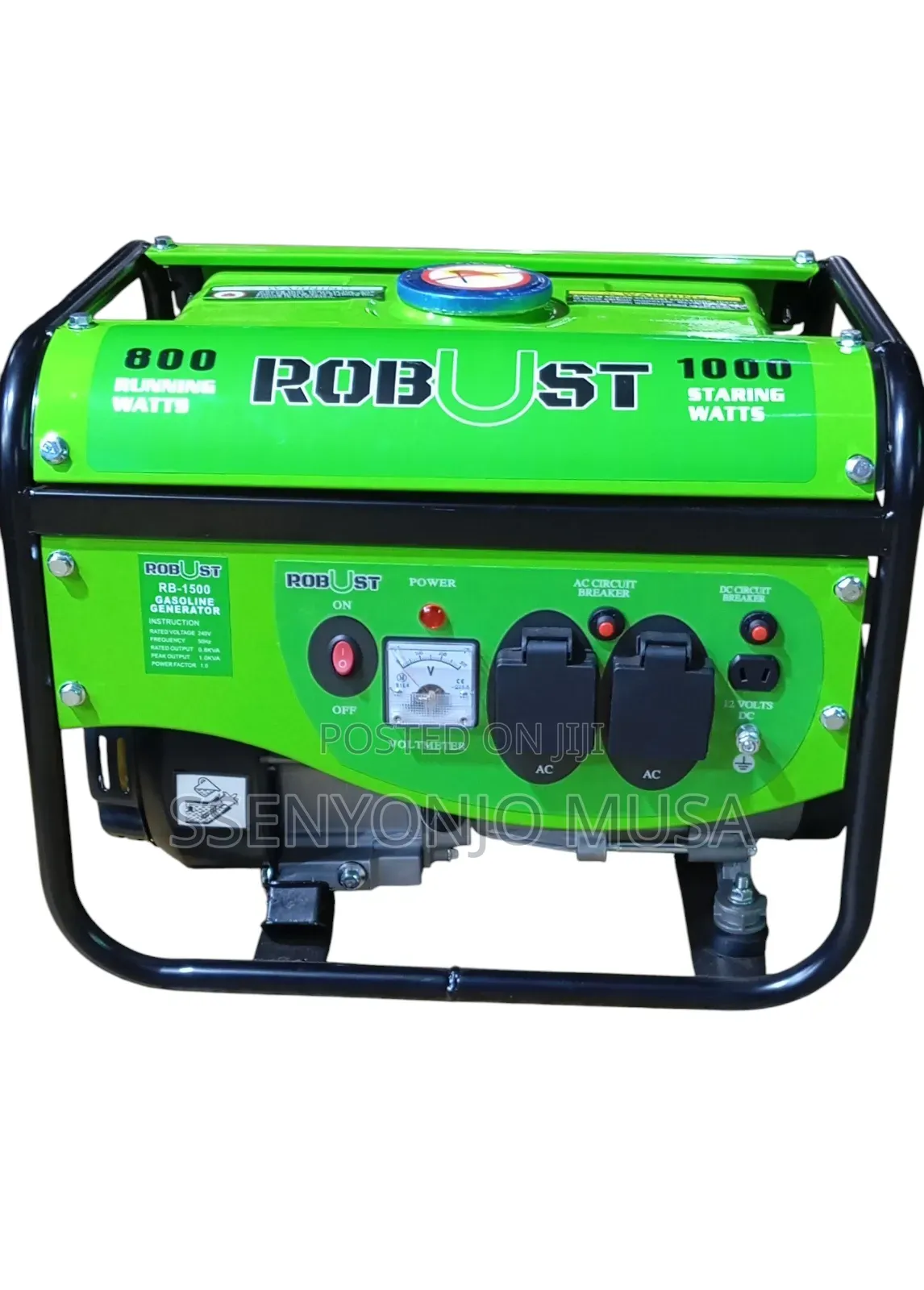 Robust Rb-1500 Gasoline Generator 800w 240v