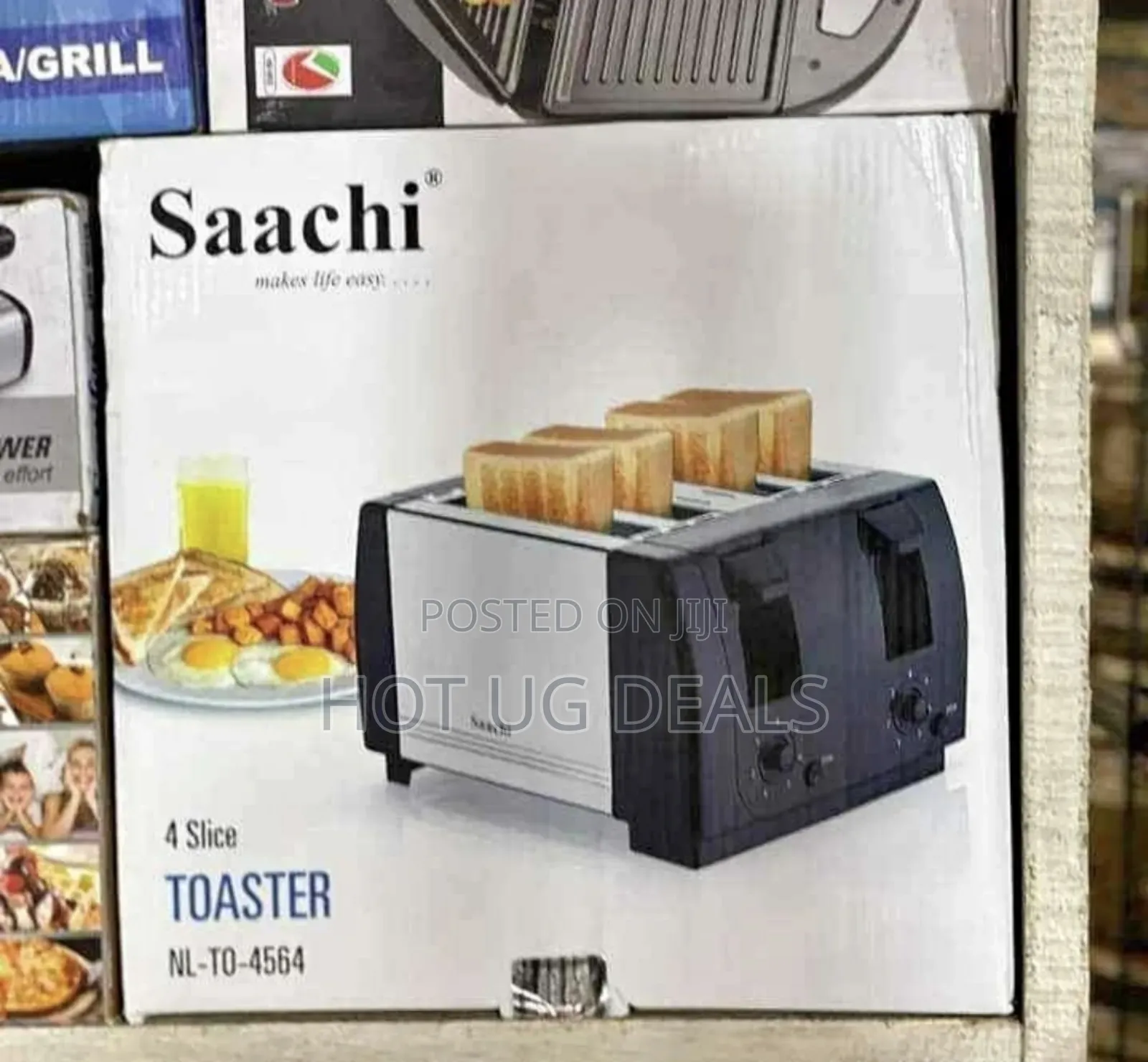 Saachi 4 Slices Electric Bread Toaster Oven With Automatic Pop Up