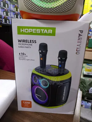 Hopestar Party130 Wireless Microphone Karaoke Party Speaker System
