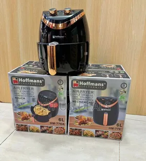 Hoffmans Mechanical 6l / 6 Liters Airfryer/ Air Fryer - Black