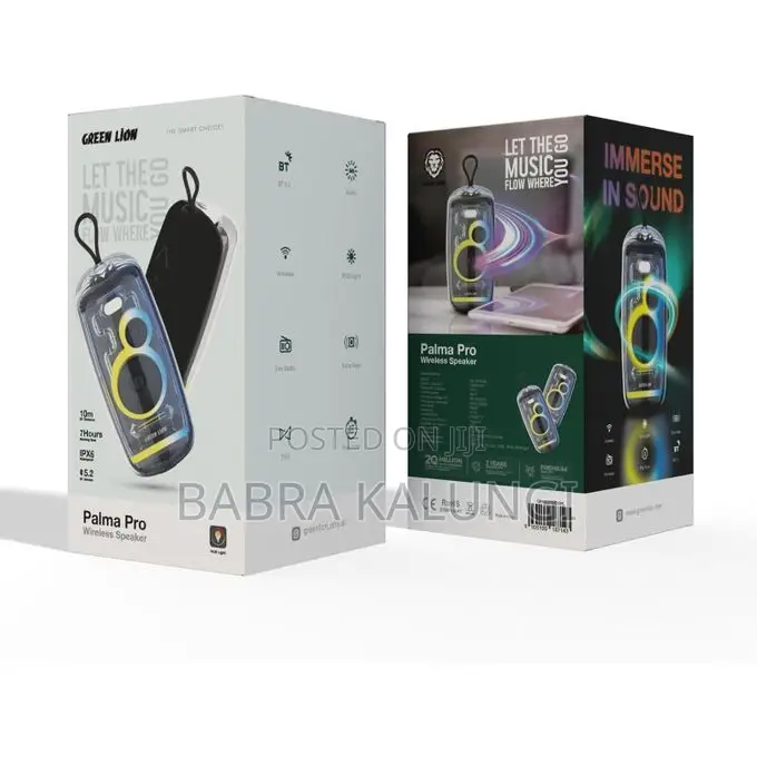 Green Lion Palma Pro Wireless Speaker With RGB Lights, Bluetooth
