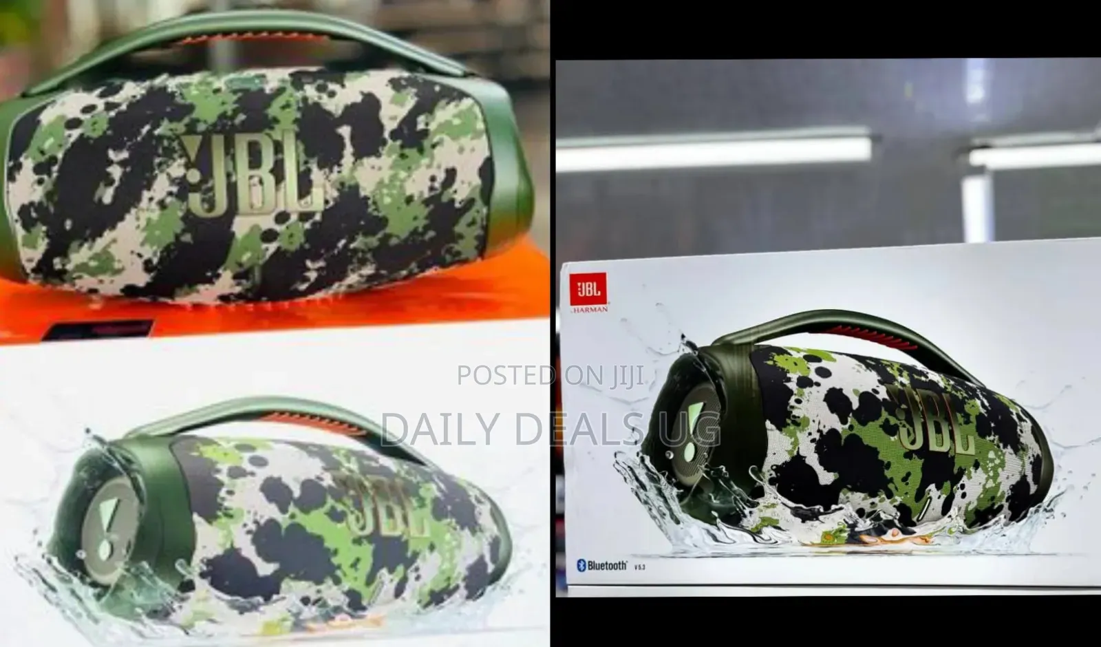 JBL Boombox 3 Portable Wireless Bluetooth Speaker-Camouflage