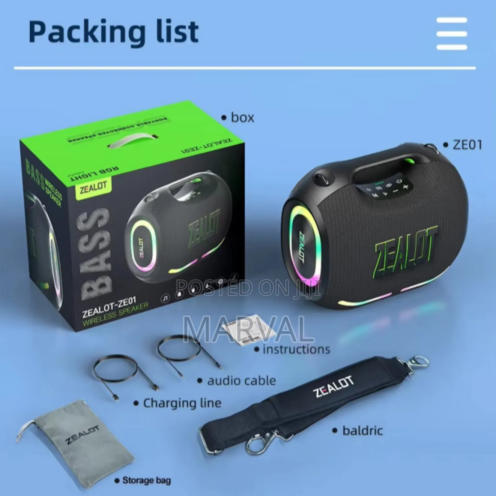 Zealot Ze21 Wireless Speaker. 250w