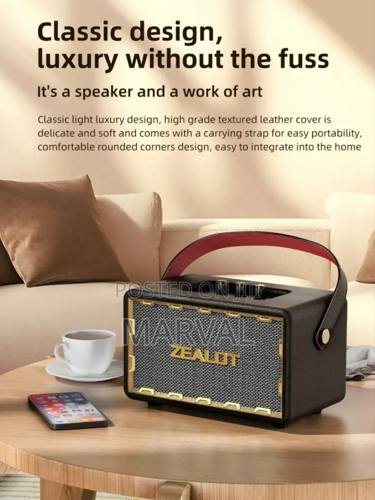 Zealot Mt01 Portable Wireless Bluetooth Speaker With Hand Settings