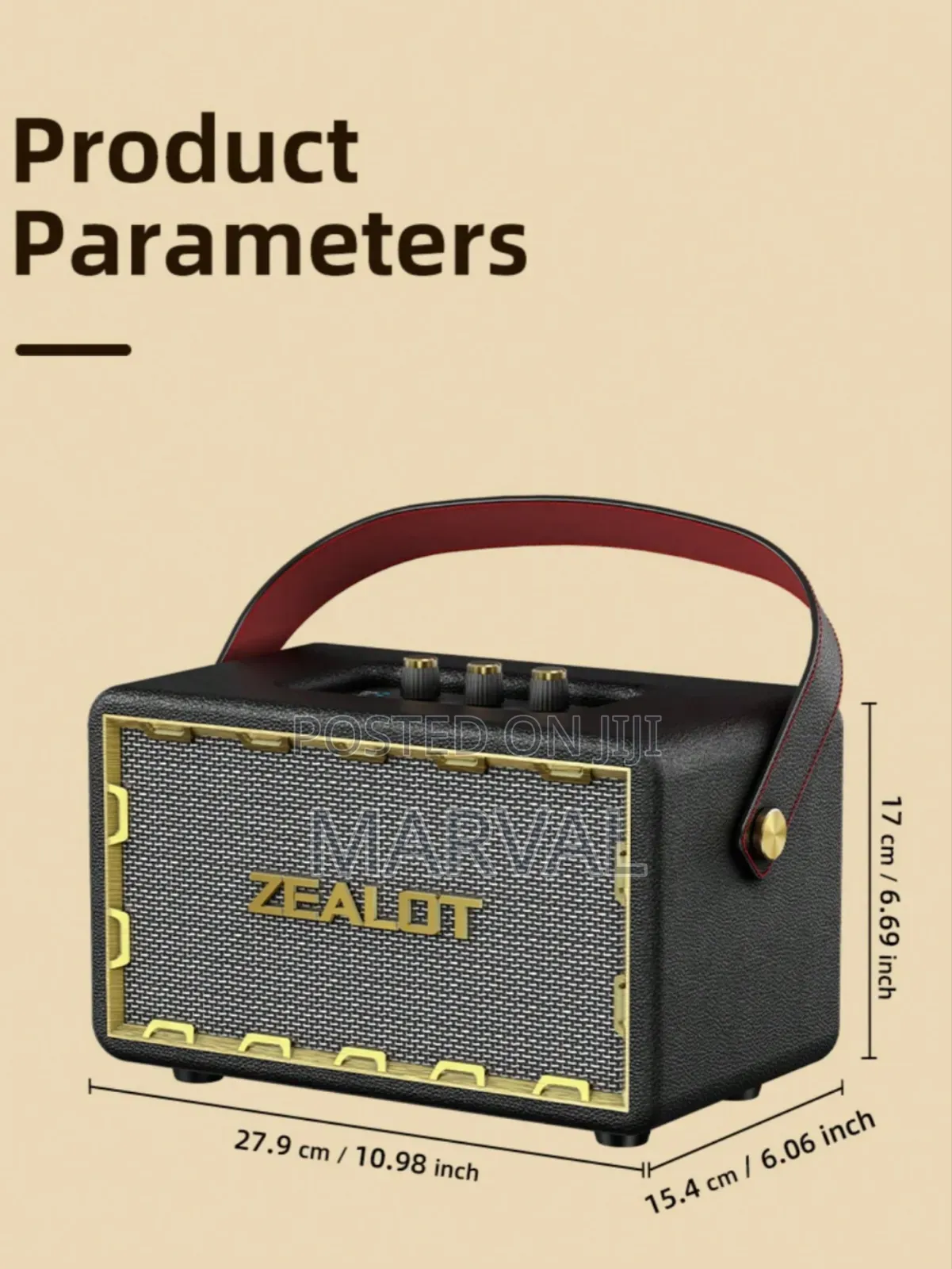 Zealot Mt01 Portable Wireless Bluetooth Speaker With Hand Settings