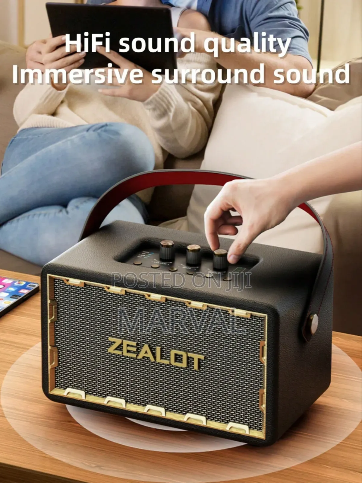 Zealot Mt01 Portable Wireless Bluetooth Speaker With Hand Settings