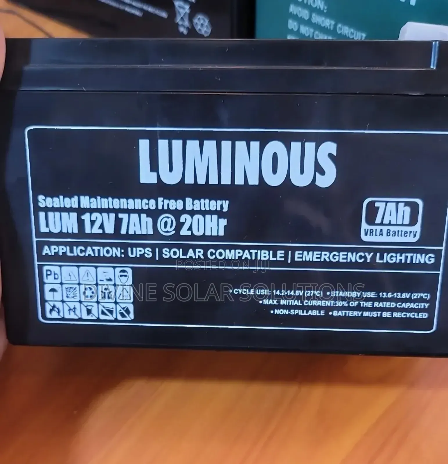 Luminous Battery 7.2ah
