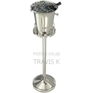 Stainless Steel Outdoor Champagne Ice Bucket With Stand