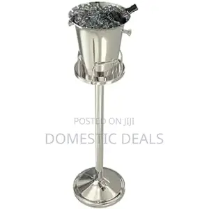 Stainless Steel Outdoor Champagne Ice Bucket With Stand
