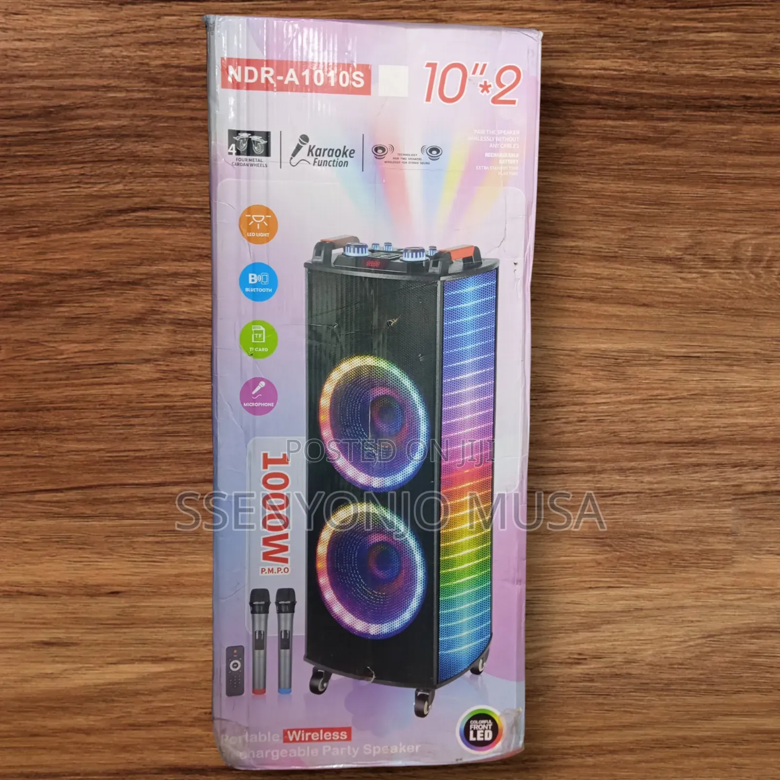 NDR-1022 10+2 Channel Rechargeable Wireless Party Speaker