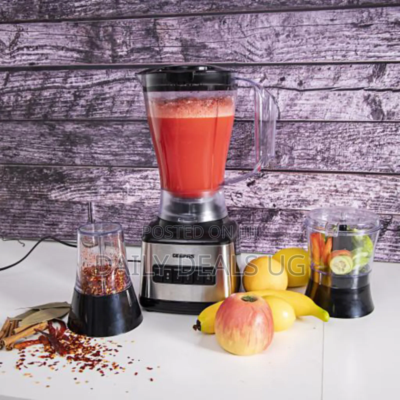 Geepas Gsb44017 500w 3-In1 Stainless Steel Blender