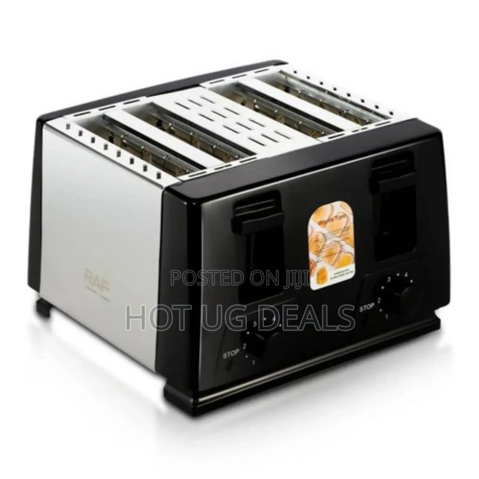 Raf 4 Slice Electric Bread Toaster 1300w Toaster