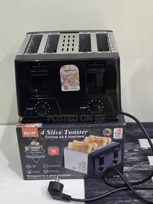 Raf 4 Slice Electric Bread Toaster 1300w Toaster