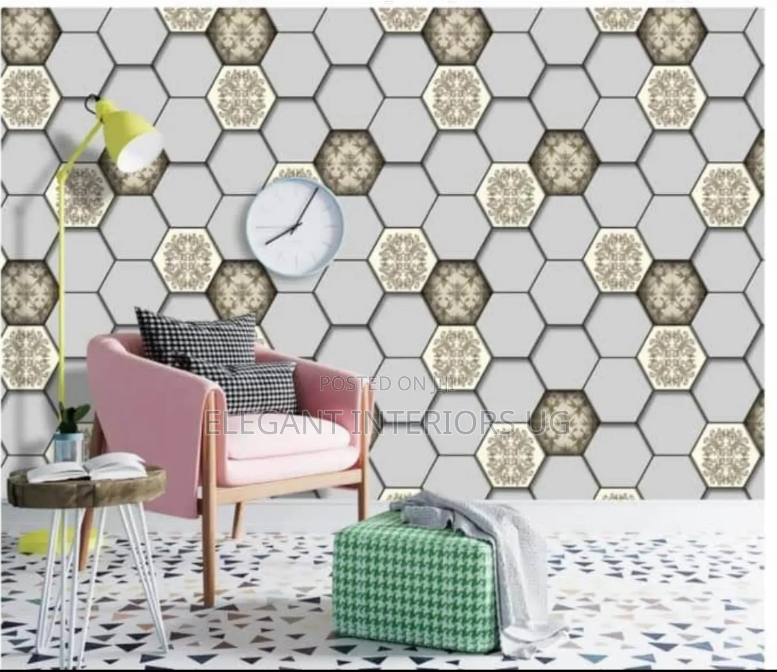 Elegant Wall Stickers Wallpapers for Tv Background and Saloons