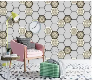 Elegant Wall Stickers Wallpapers for Tv Background and Saloons