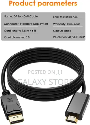 Displayport to Hdmi Cable, Dp to Hdmi Cable