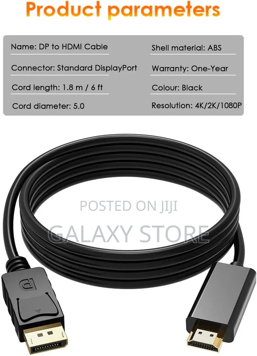 Displayport to Hdmi Cable, Dp to Hdmi Cable