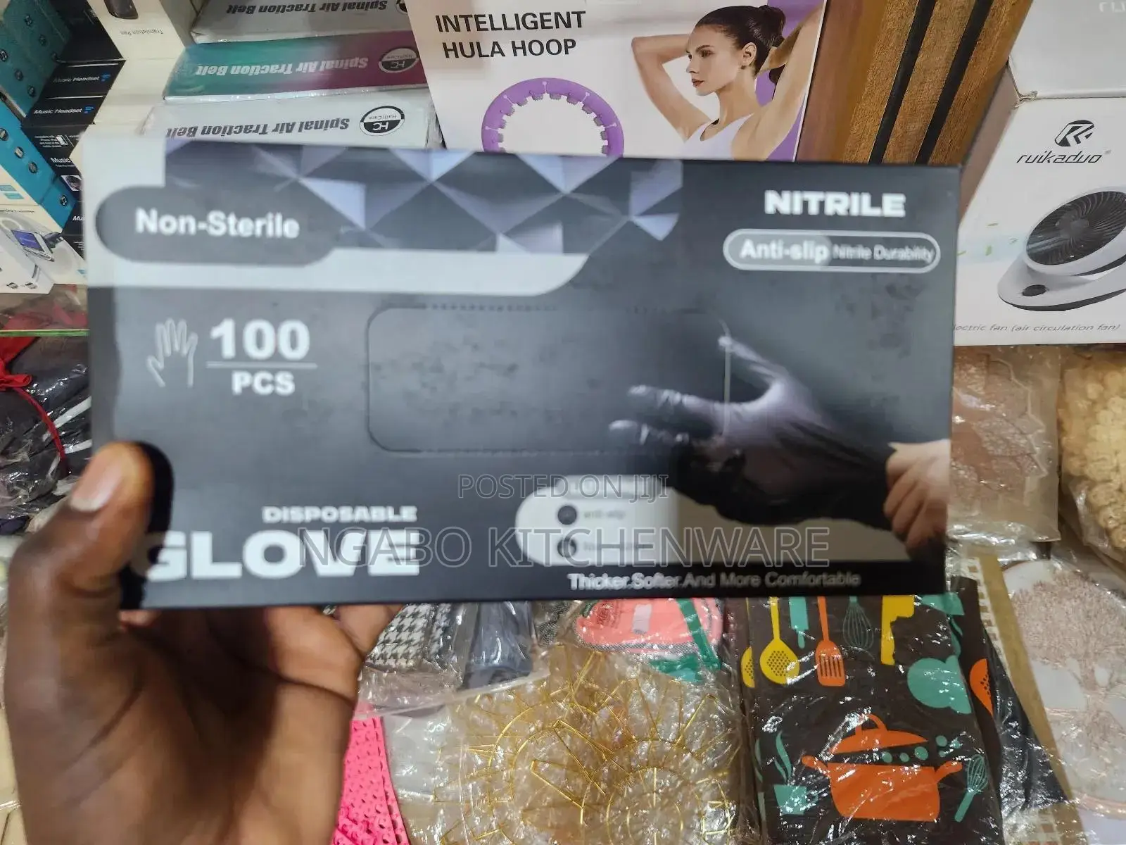 Disposable Black Nitrile Gloves