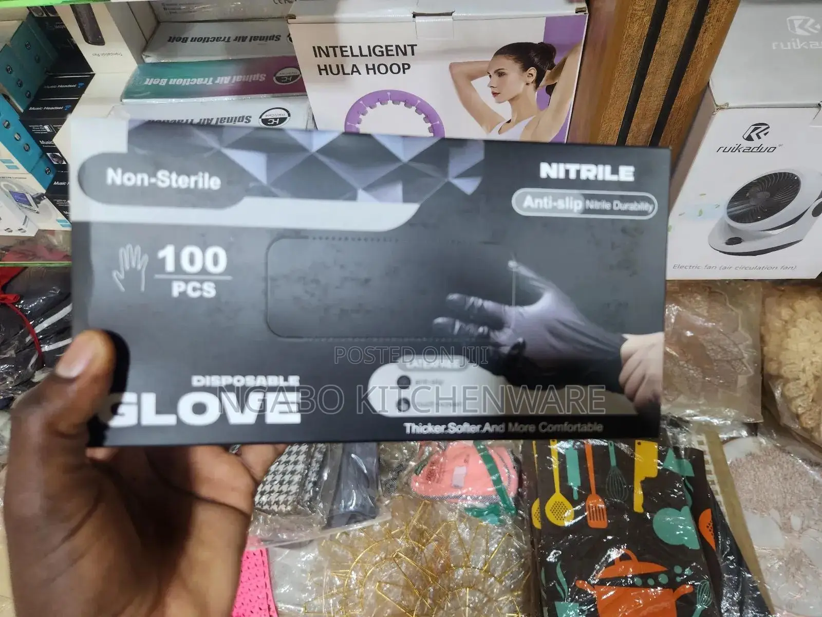 Disposable Black Nitrile Gloves