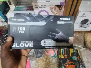 Disposable Black Nitrile Gloves