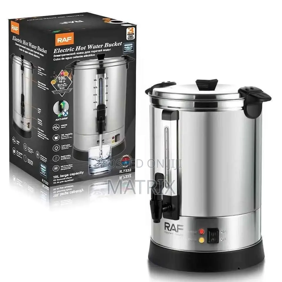 Raf 10l / 10 Liters Electric Water Boiler Stainless Steel Perfect