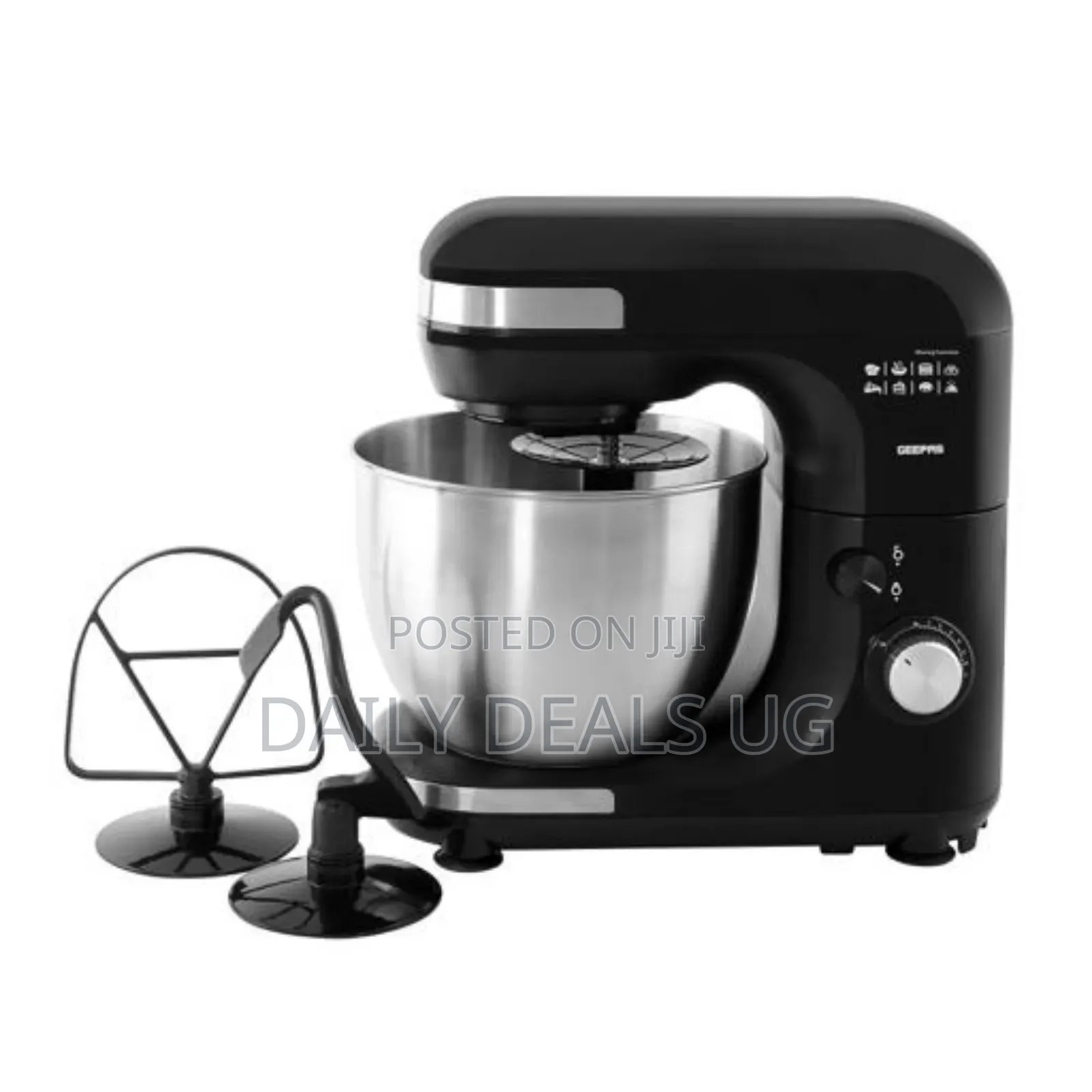 Geepas Gsm43013 3 in 1, Stand Mixer Stainless Steel Bowl