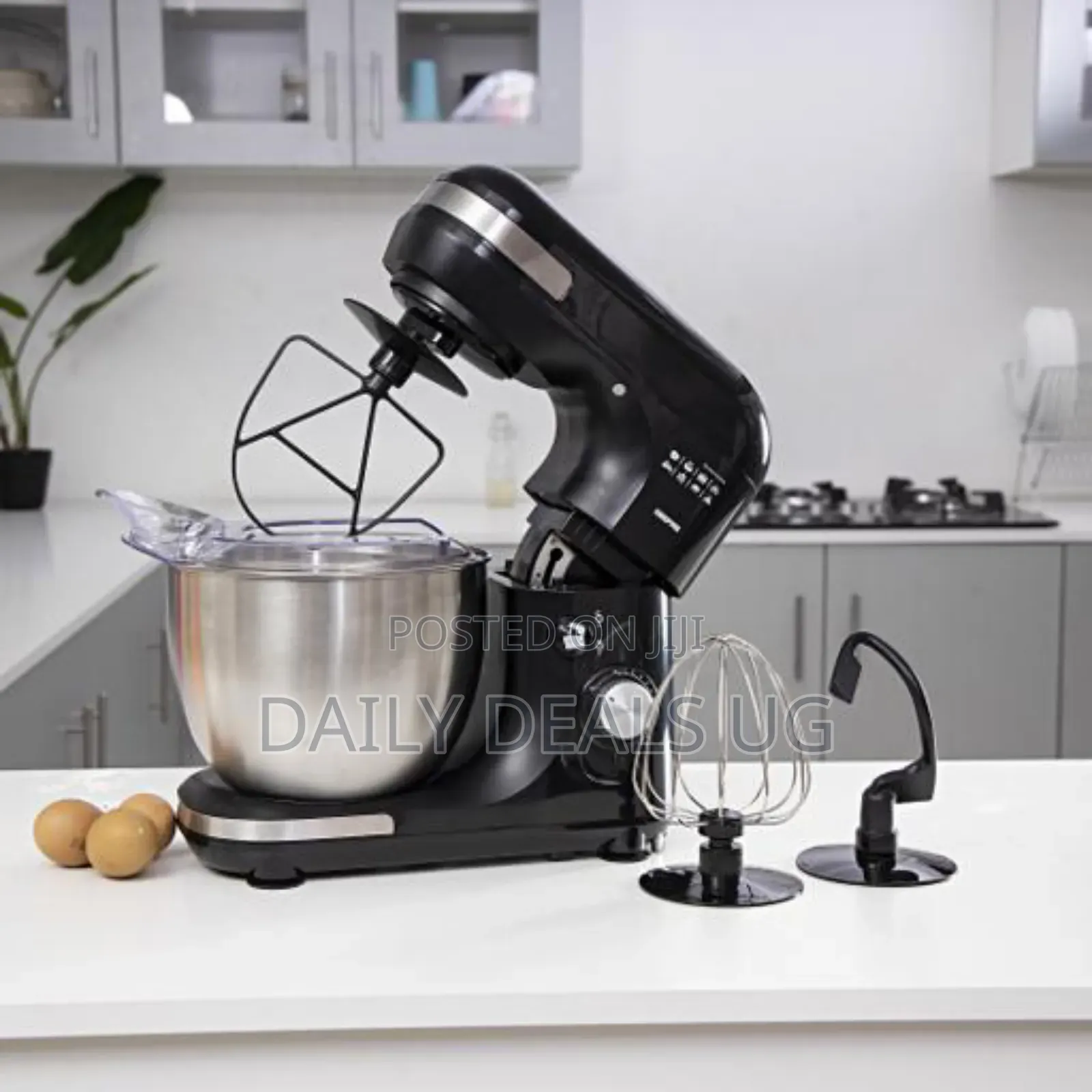 Geepas Gsm43013 3 in 1, Stand Mixer Stainless Steel Bowl