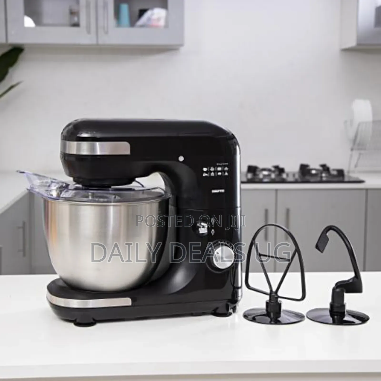 Geepas Gsm43013 3 in 1, Stand Mixer Stainless Steel Bowl