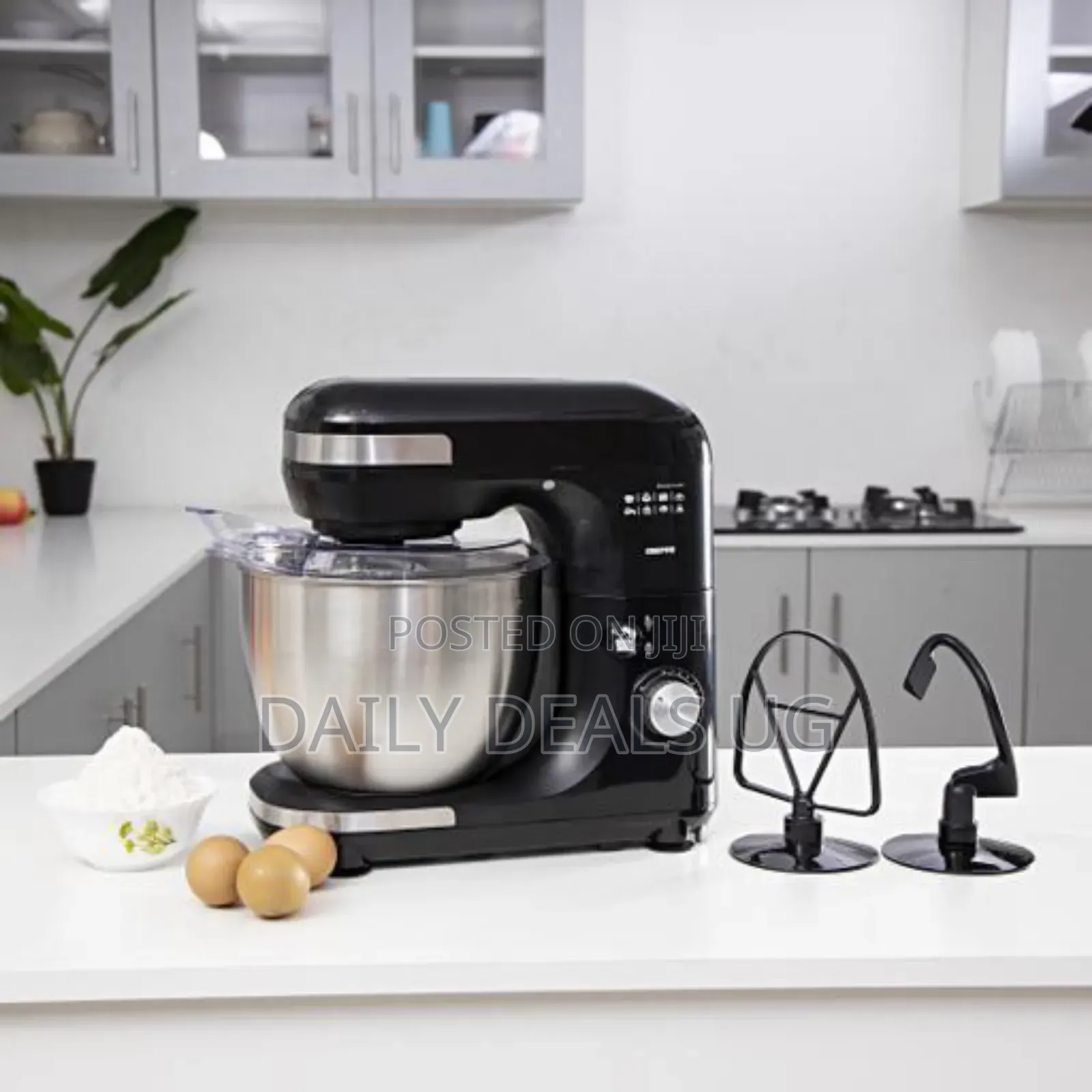 Geepas Gsm43013 3 in 1, Stand Mixer Stainless Steel Bowl