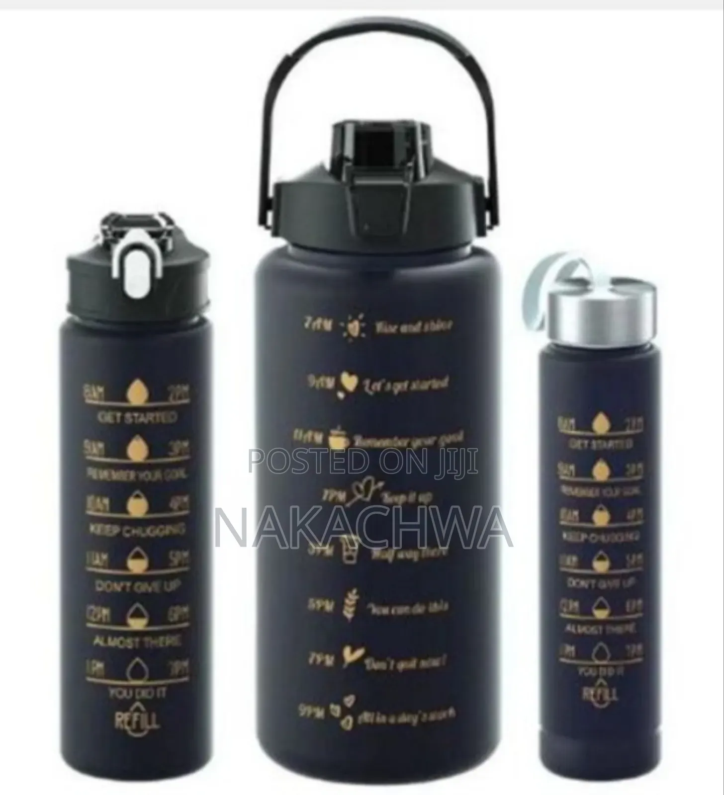 3 Pack Motivation Water Bottle