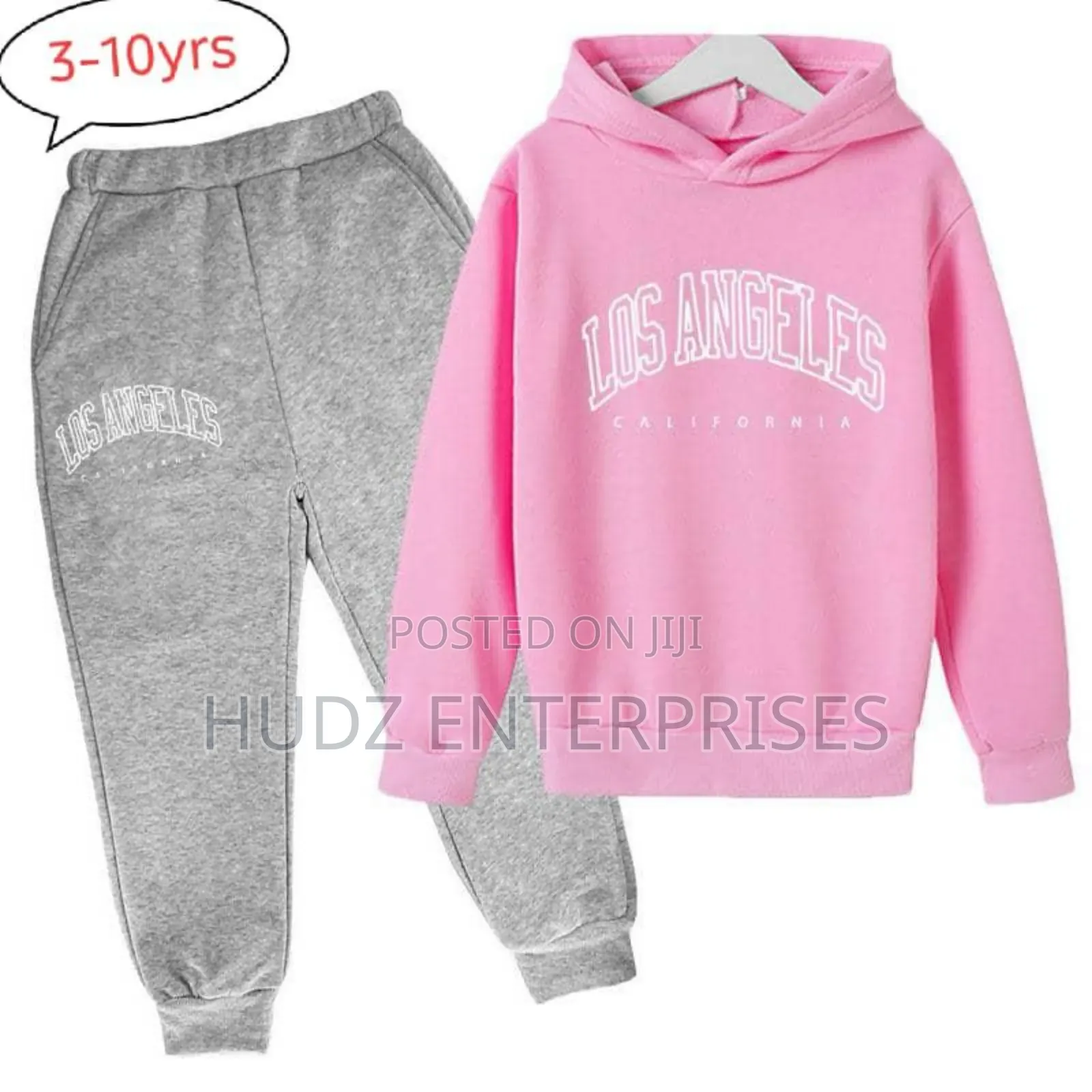 Kids Track Suit Pink and Grey