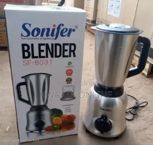 1.5l Sonifer Sf-8031 Blender 2 in 1 With Grinder, Stainless Steel