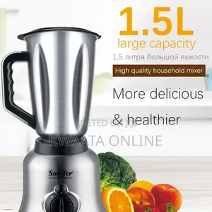 1.5l Sonifer Sf-8031 Blender 2 in 1 With Grinder, Stainless Steel