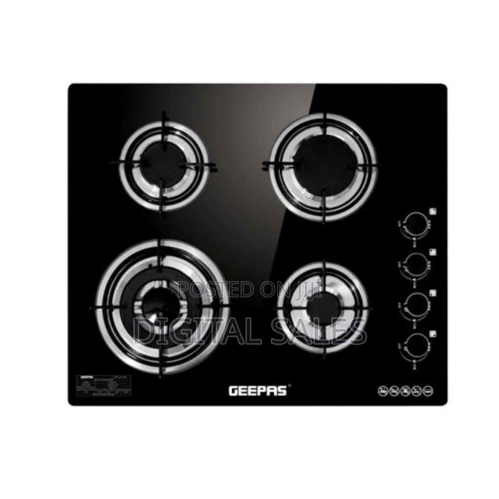 Electric Geepas Gk4410 4 Burners Gas Cooker