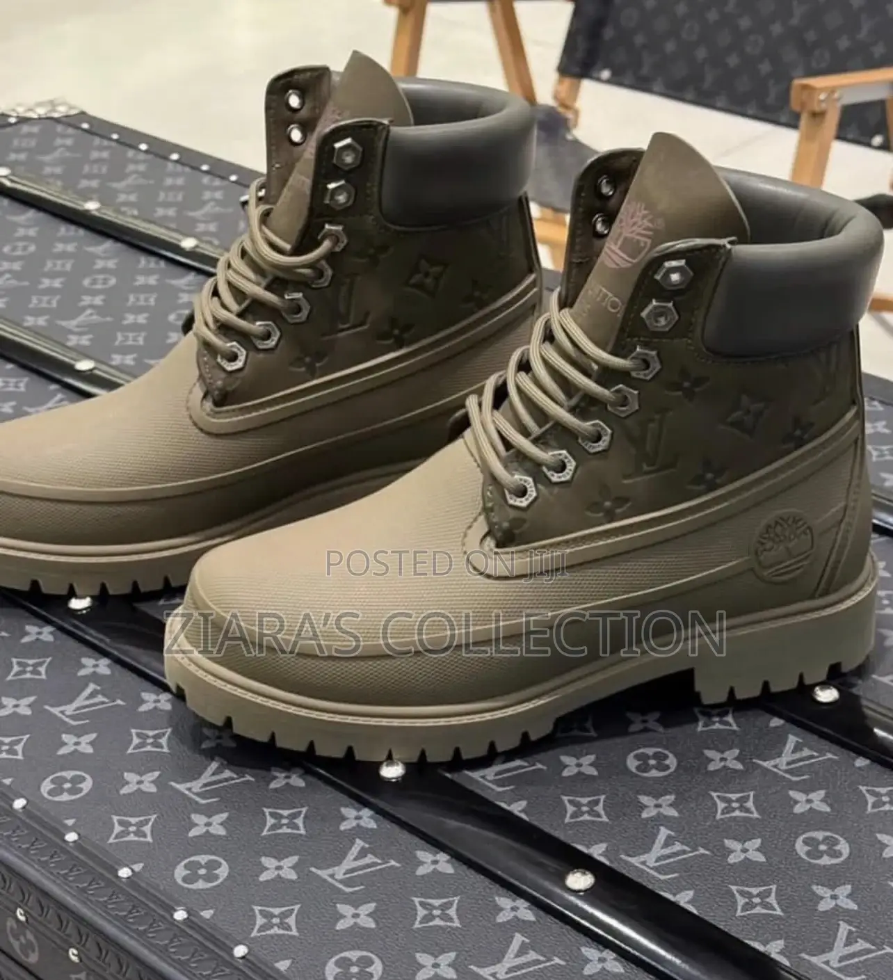 Green Rubber Timberland Boots