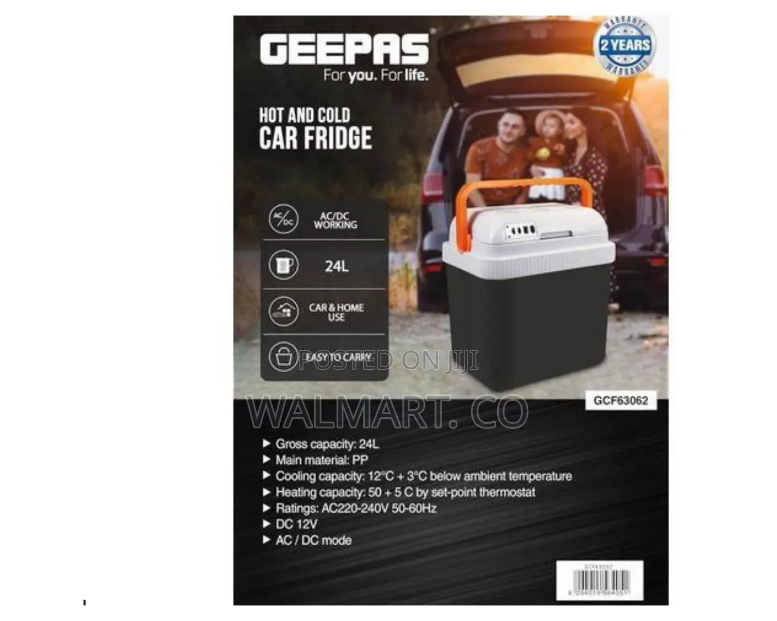 Geepas 24l Hot and Cold Car Fridge